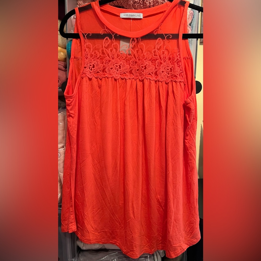 Miss Sparkling Brand New Lace Tank